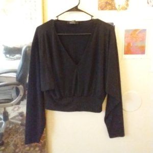 Black Boho Forever 21 Contemporary Blouse